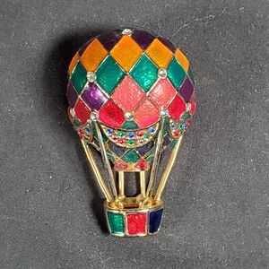 Hot Air Balloon Brooch